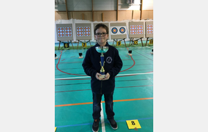 Yann, avec sa première coupe dans notre discipline